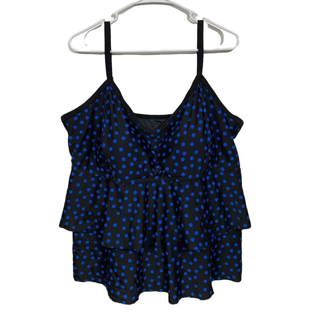 NWT Swimsuits For All Plus Size Polka Dot Swim Top